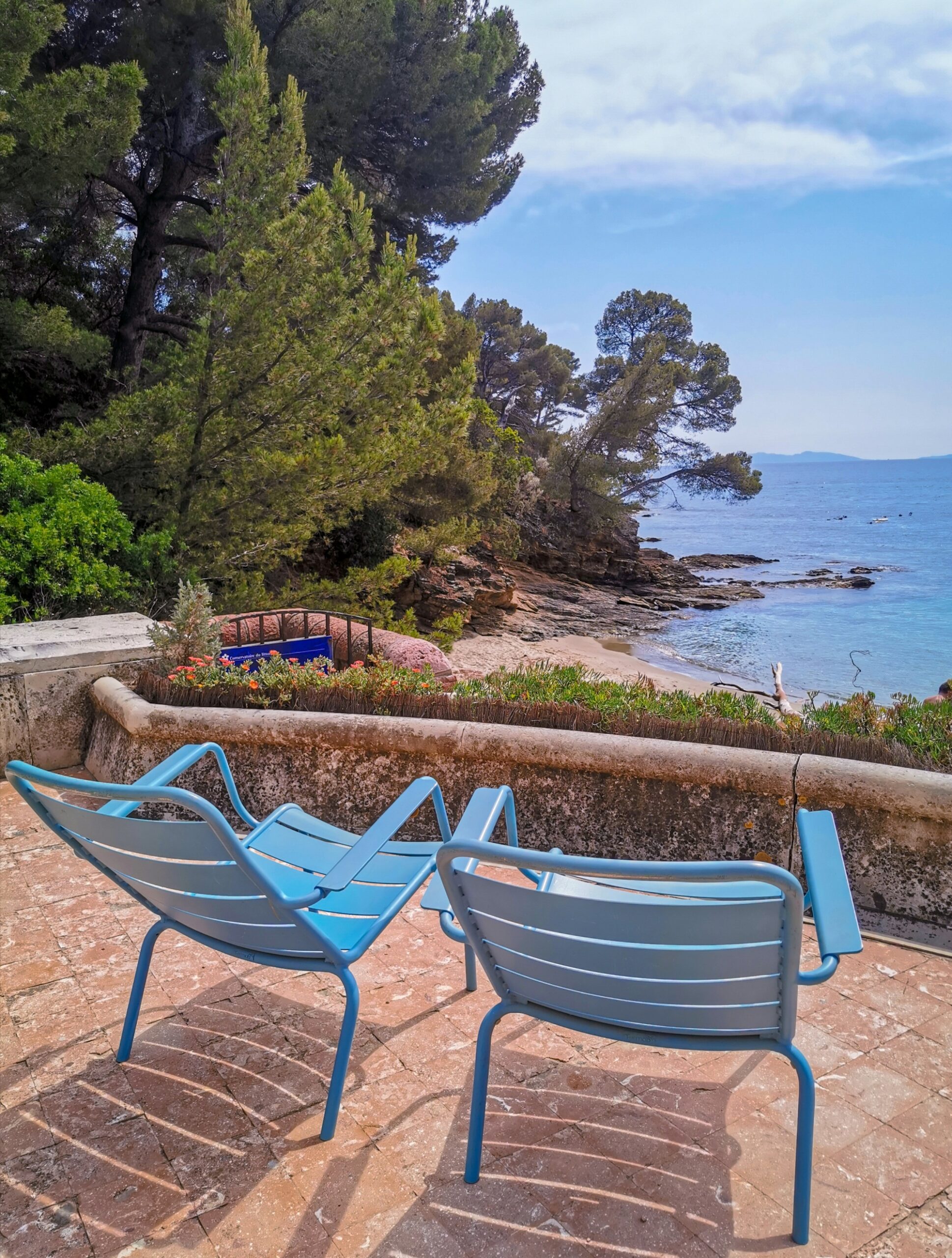 Domaine du Rayol, Terrasse de la Maison de la Plage
