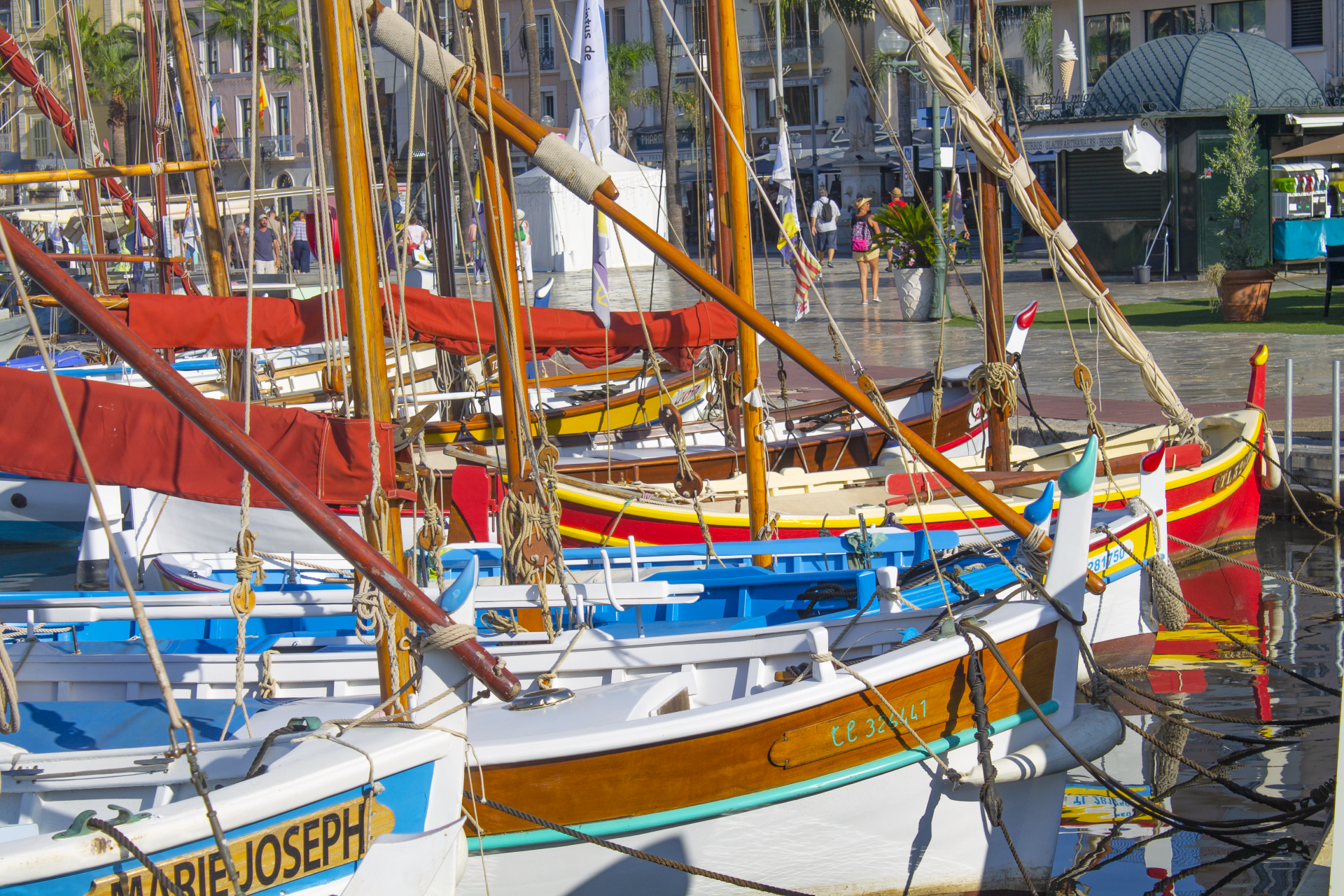 The bow of Sanary’s boats