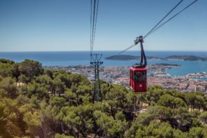 Mont Faron cable car round trip with entrance to the Memorial